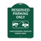 Signmission Resident Parking Unauthorized Vehicles Towed Away Heavy-Gauge Aluminum Sign, 24" x 18", GW-1824-9897 A-DES-GW-1824-9897 - alternate 1